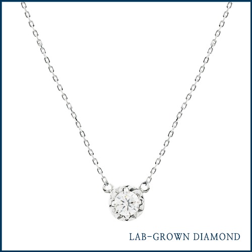 14K (LAB-GROWN) 0.3ct 프라티 다이아몬드 목걸이